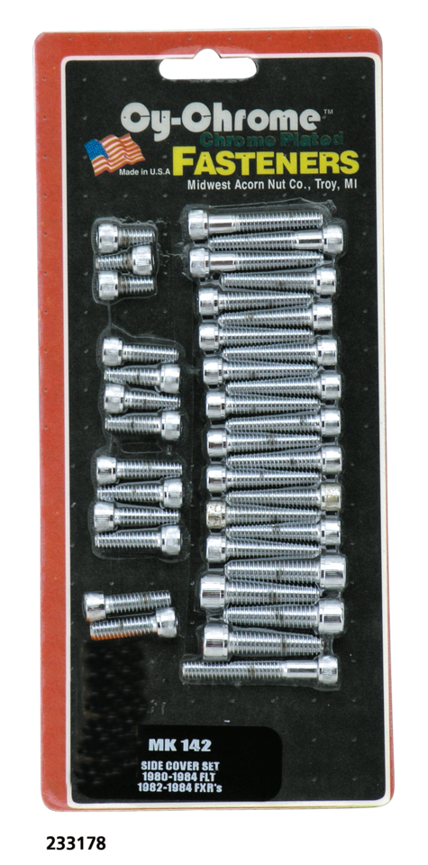 Chr. Allen Head Side Cover Set Fxr/Flt Drive Train Hardware Kits Midwest Acorn Nut Company