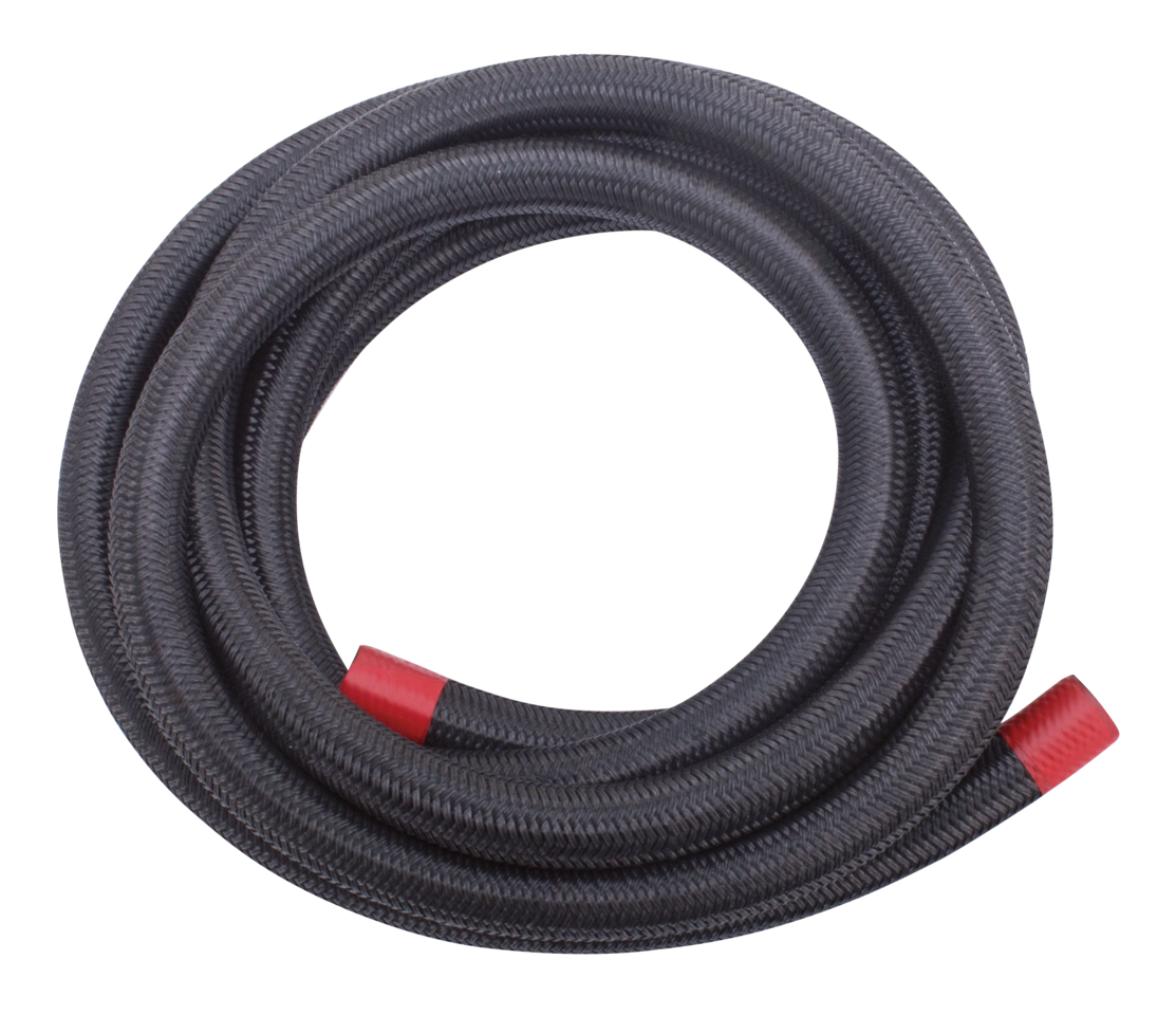 Black Nylon Braided Hose 3/8"X305cm Oil/Fuel Line & Fitting V Twin Mfg Default Title
