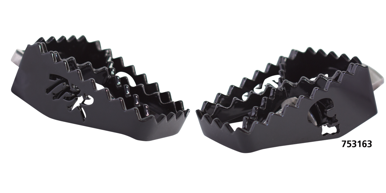 2 Bros Fxd/Xl Mx Footpeg Ss Black Foot Peg Two Brothers Racing Default Title