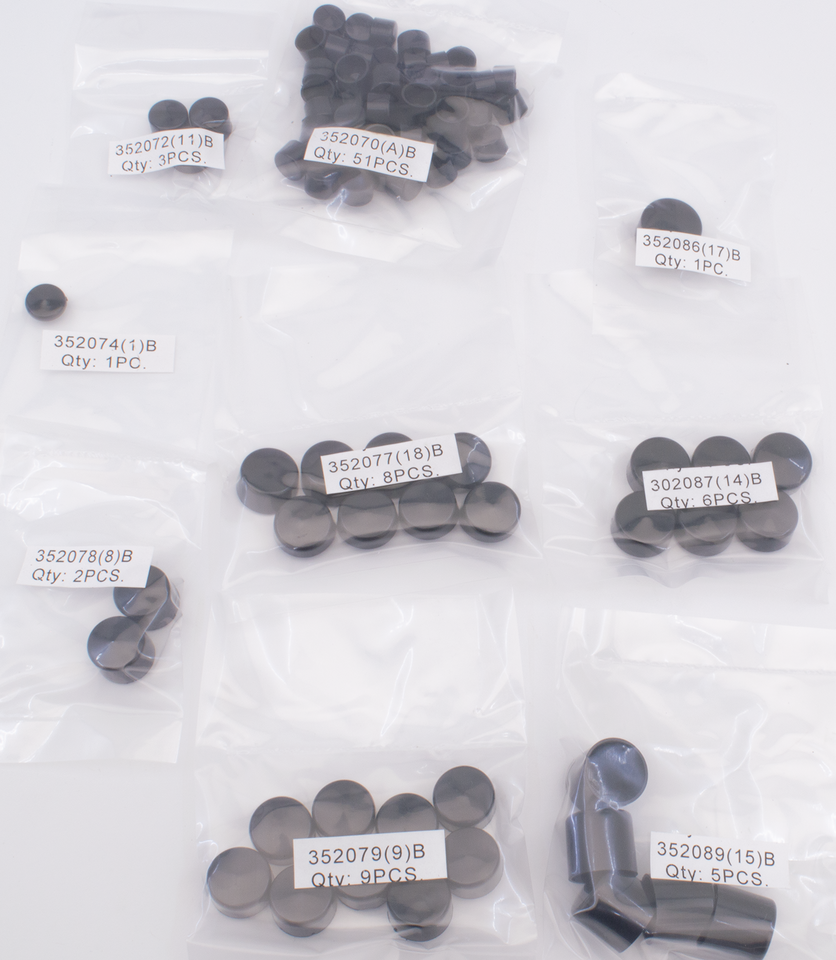 Gzp Black Bolt Cover Kit Fxd99 05 86 Hardware & Fastener Zodiac Default Title