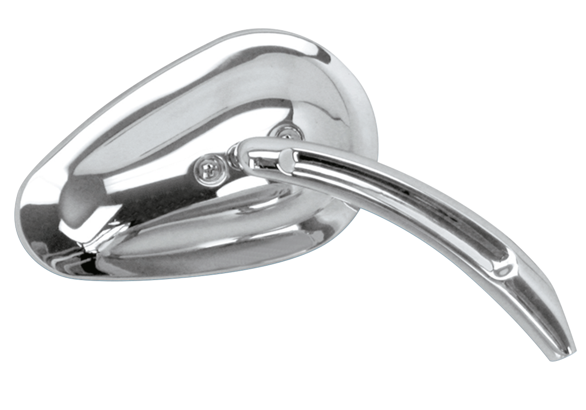 Gzp Chrome Sweeping Teardrop Mirror Righ Mirror & Component Zodiac Default Title