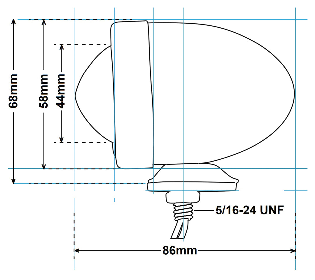 Gzp Bullet Light Amber Turn Signal Zodiac Default Title