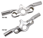 Chr Triple Clamp For Risers Inline Sprng Springer Fork Part V Twin Mfg Default Title