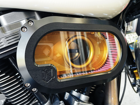 Next Level See Thru A/C Bl/Go Me17 Up Air Cleaner & Component Ken's Factory