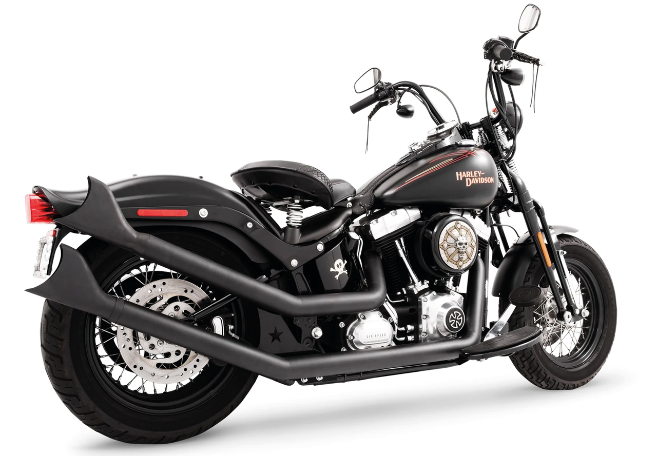 Upswept W/Sharktails Black F*St86 17 2-2 Full Exhaust System Freedom Performance Exhaust Default Title
