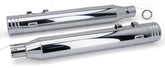 Mcj 100 Striped End Cap Flh/T25 Up Chrom Exhaust End Cap Mcj Default Title