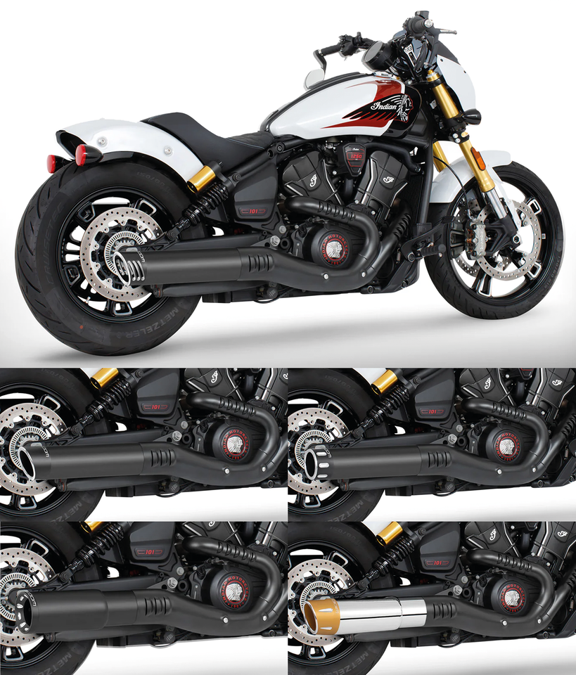 Slip On Bl/Cb Racing Scout25 Up Slip-On & Muffler Freedom Performance Exhaust