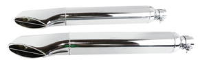 1968 Style Turn Outs Chrome Flt95 16 Slip-On & Muffler V Twin Mfg
