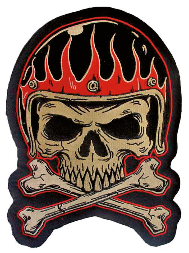 Vintage Helmet Skull Patch Helmets, Audio & Merchandise Lethal Threat Default Title