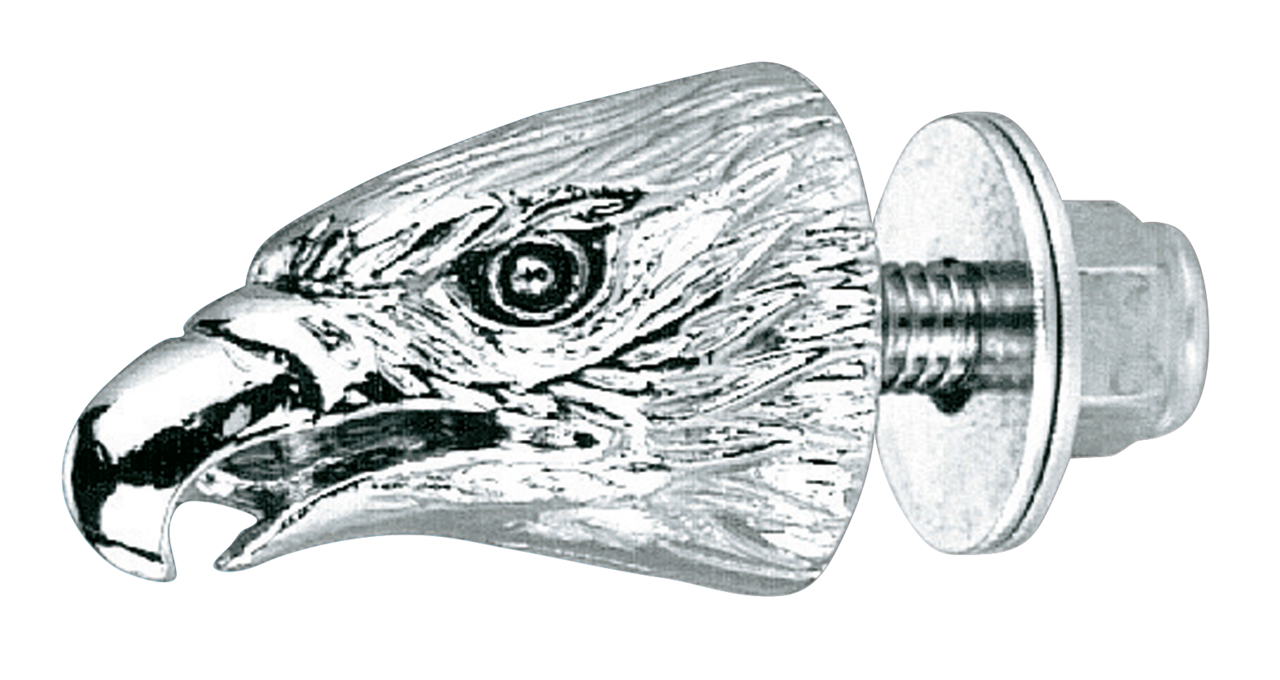 Gzp Chrome Eagle Head Krommet Black Eyes Hardware & Assortment Trays Zodiac Default Title