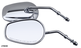 Gzp Chrome Tapered Mirrors, 5" Stem Mirror & Component Zodiac Default Title