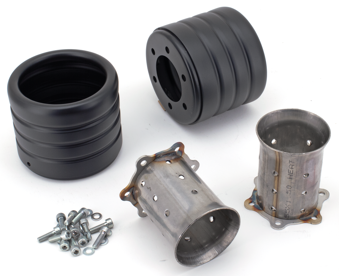 Mcj End Caps Royal 100 Striped Black Exhaust End Cap Mcj Default Title
