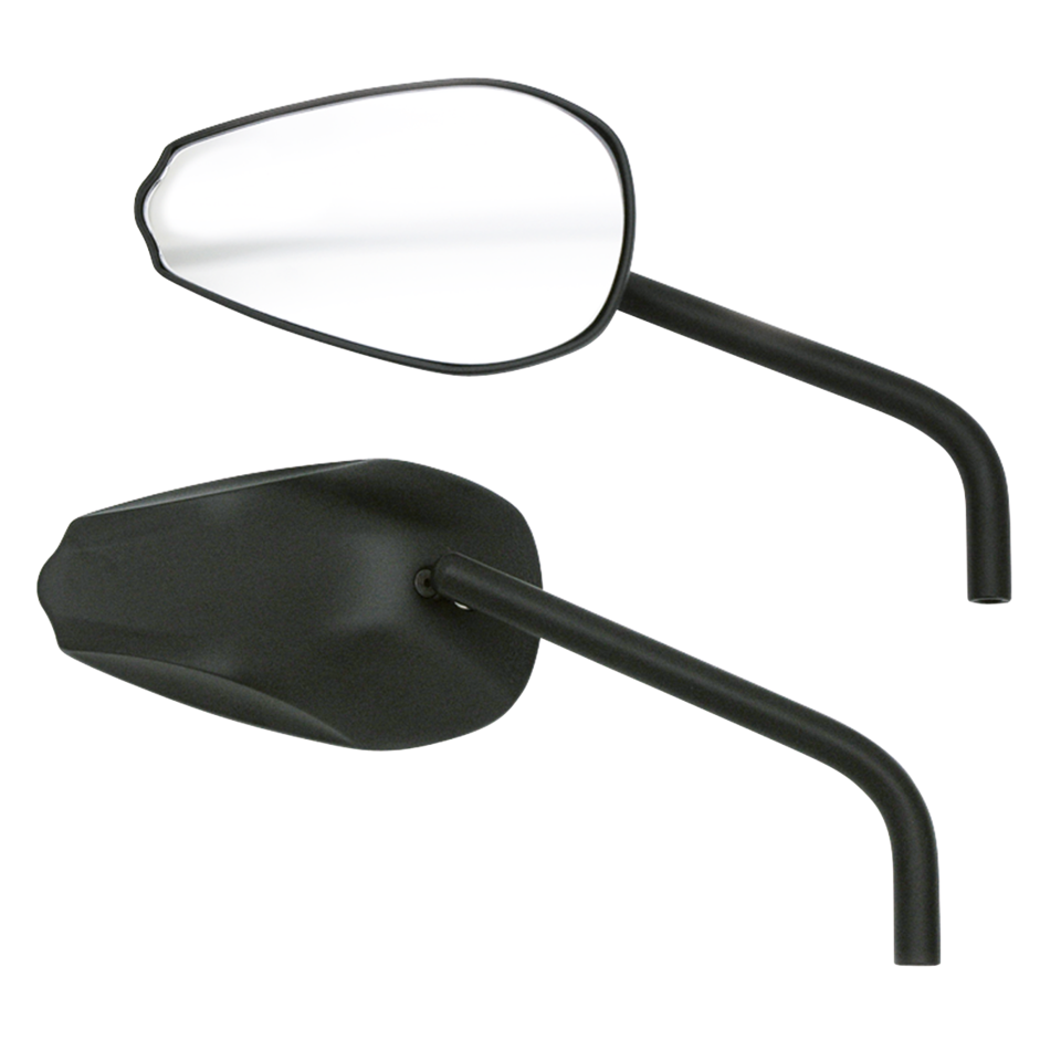 Gzp Black Cobra Mirror Set W/Round St Mirror & Component Zodiac Default Title