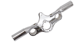 Chr Triple Clamp For Risers Offset Sprng Springer Fork Part V Twin Mfg Default Title