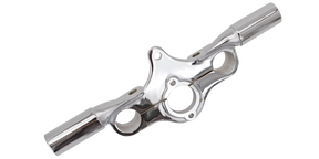 Chr Triple Clamp For Risers Offset Sprng Springer Fork Part V Twin Mfg Default Title