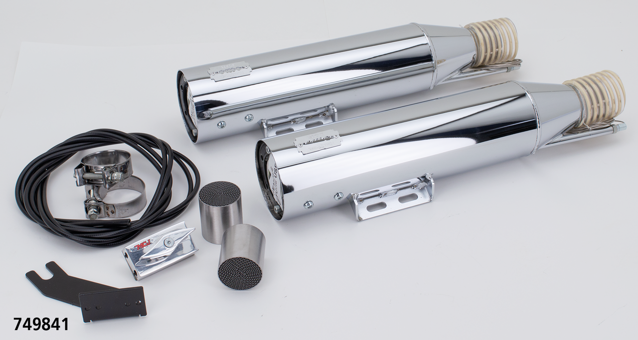 Mcj Royal Slip Ons Flhc/Flde18 20 Chrome Slip-On & Muffler Mcj Default Title