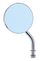 Gzp Blue Glass Round 3" Mirror 4" Stem U Mirror & Component Zodiac Default Title