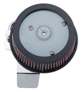 Gzp Chrome Me17 Up Round Hp A/C W/Breath Genuine Zodiac Air Cleaners Zodiac Default Title