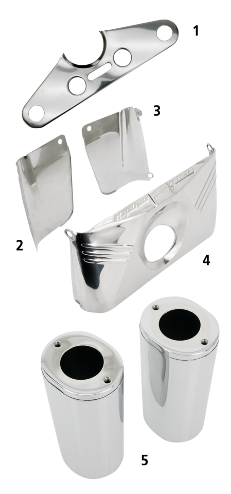 Gzp Front Fork Panel Fl Chrome. #46273 4