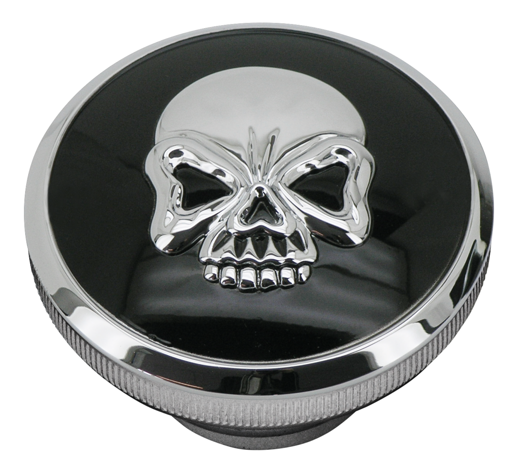 Gzp Skull Blck/Chrome Gas Cap Set 84 96 Gas Cap Zodiac