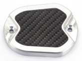 Master Cyl Cover Xl04 17 Carbon/Natural Brake Master Cylinder Cover Brass Balls Cycles Default Title
