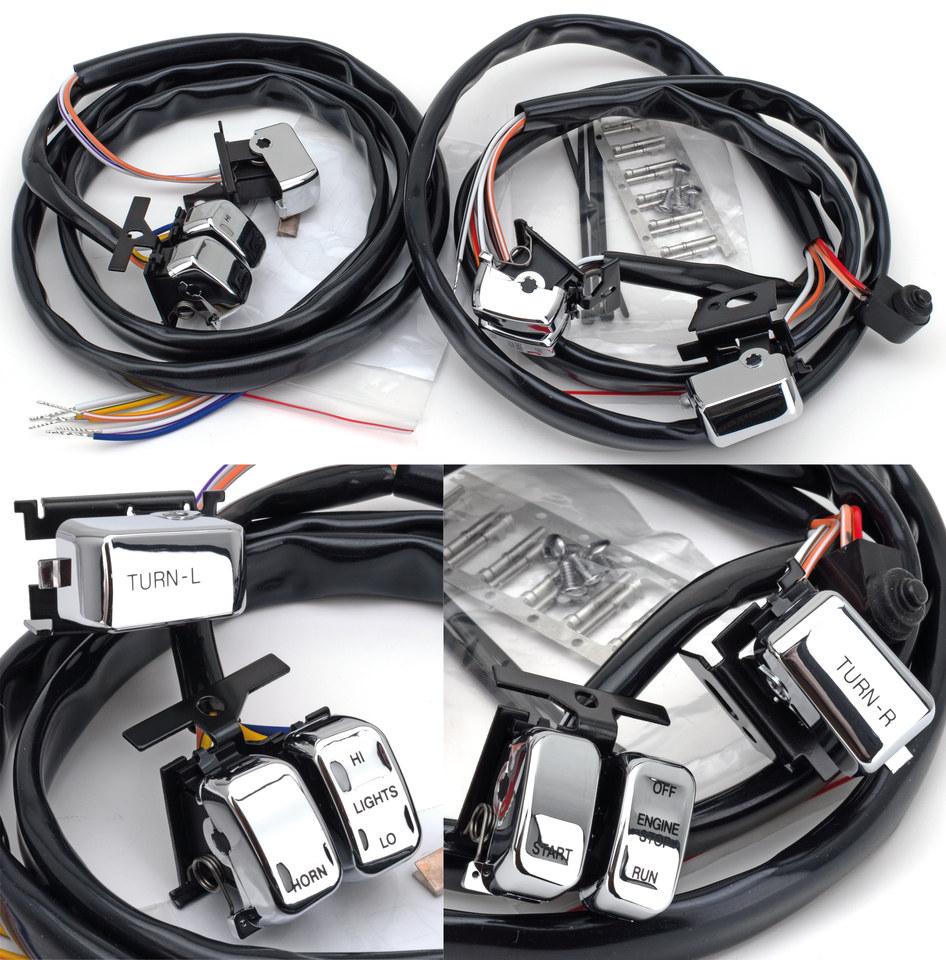 Gzp Chrome Handlebar Switch Kit 96 06 Handlebar Controls Zodiac Default Title