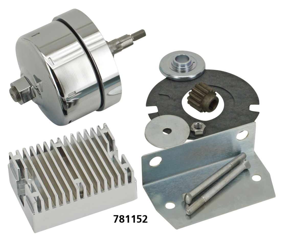 Alternator Conversion Kit Bt41 69 Chrome Generator Parts V Twin Mfg Default Title