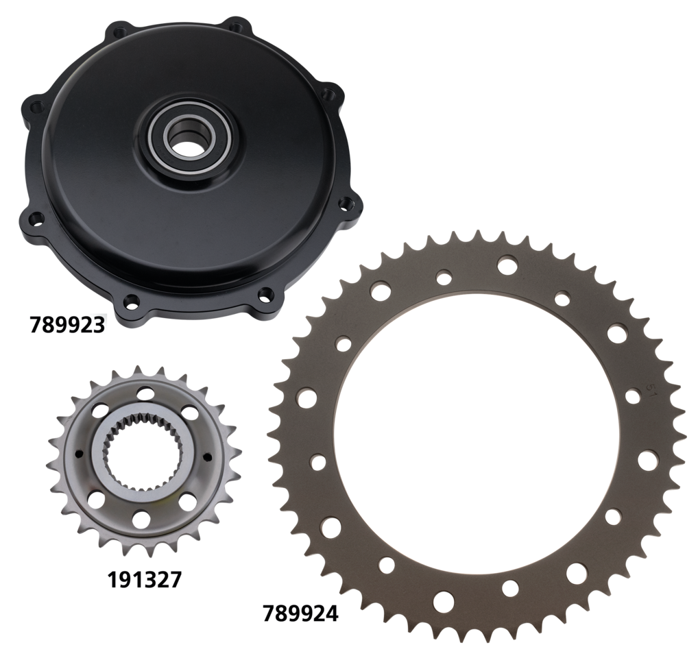 Sprocket Conversion Adapter Flh/T08 Up Final Drive Chain Sprockets V Twin Mfg