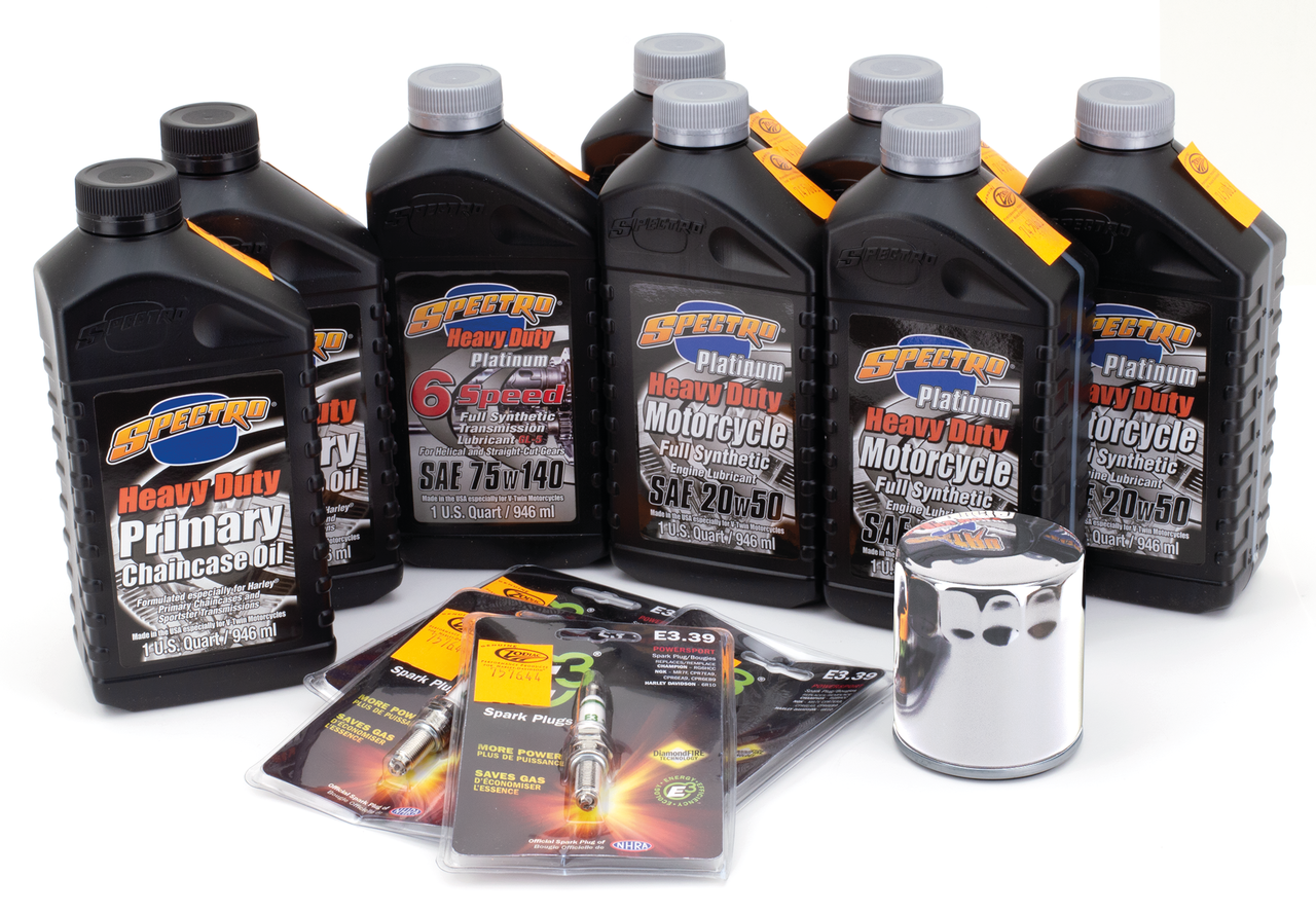 Milwaukee 8 Total Platinum+ Kit Chrome Oil Change and Service Kit Spectro Oils Of America Default Title