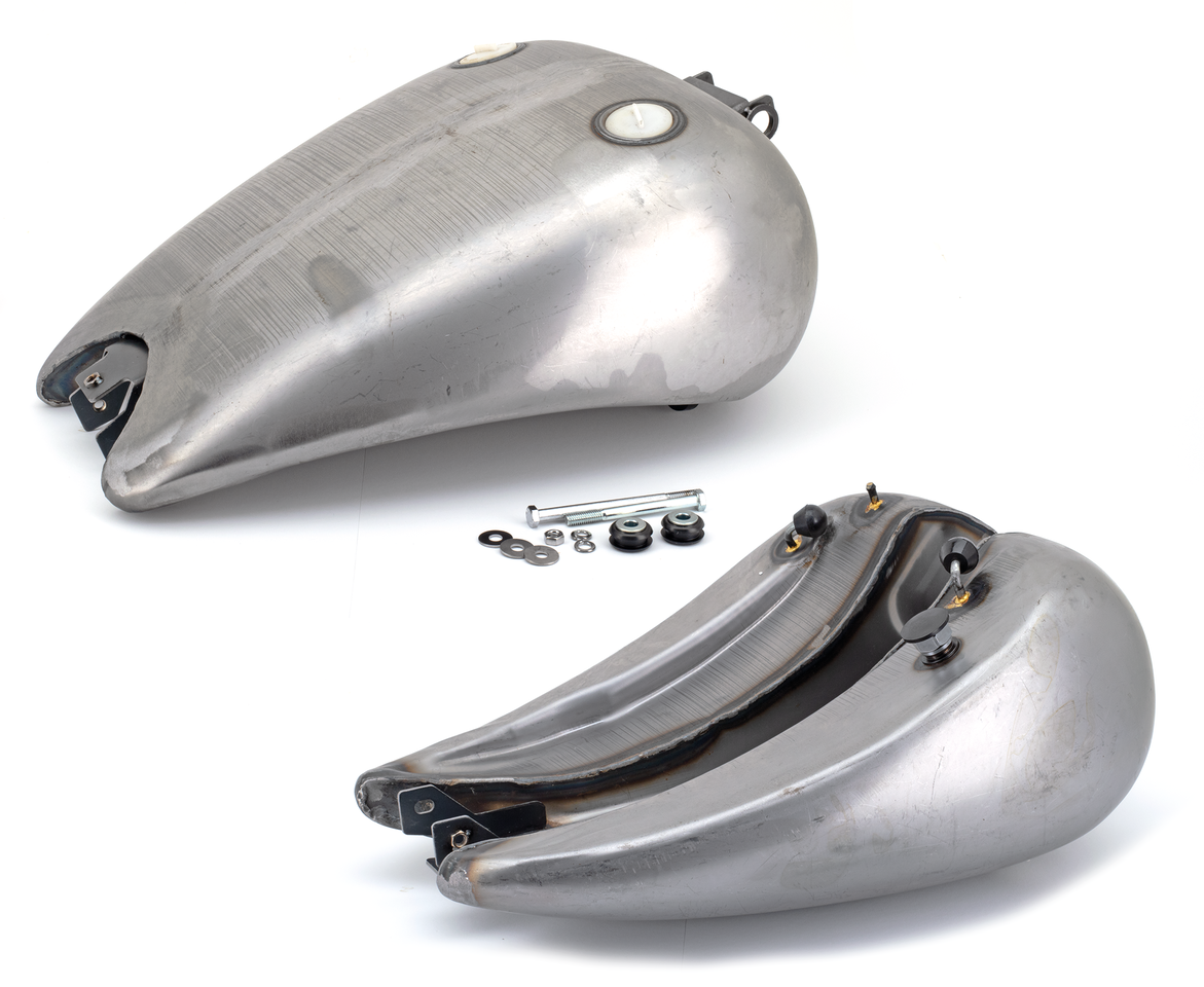 Gzp 2" Str Dyna Gastank Dual Smooth Top Stretched Gas Tank Zodiac Default Title