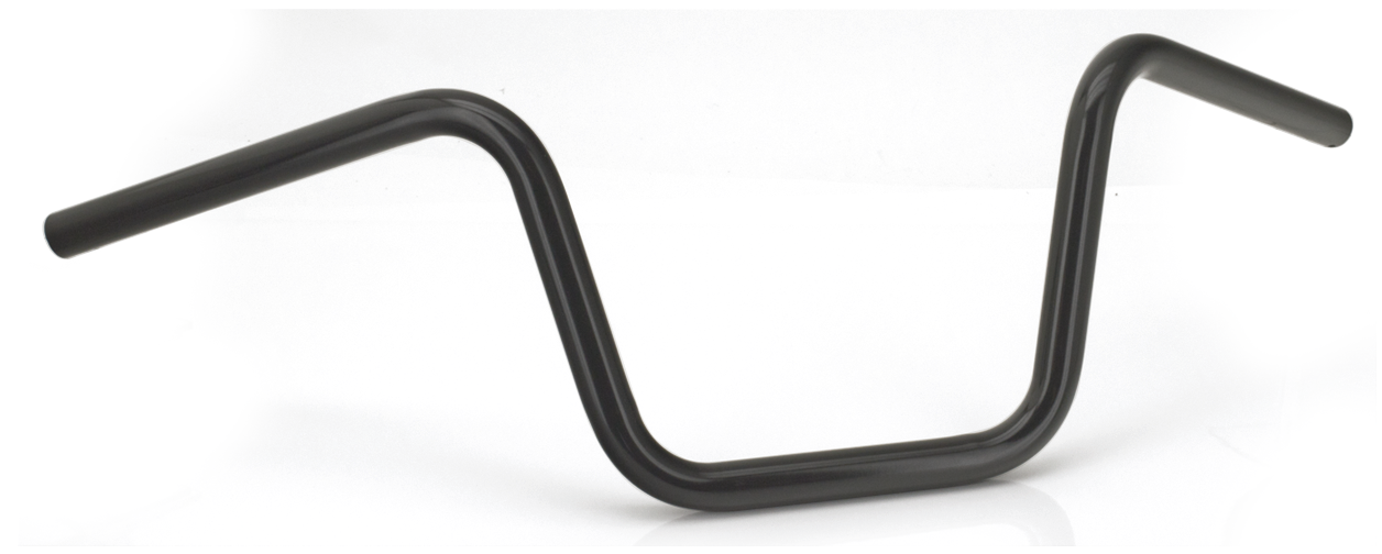 Zcp Black Gibbon 8 1/4" Bar Non Dimpled One Inch Diameter Handlebars Zodiac Default Title