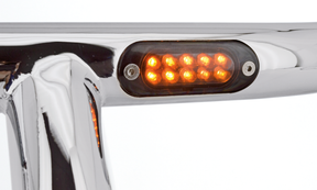 Gzp Gloss Blk 6" T Bar Tbw Smoke Led Mar T-Bar Handlebar Zodiac