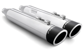 4" Liberty S/O's Ch/Blk Sculp Flh/T17 Up Slip-On & Muffler Freedom Performance Exhaust Default Title