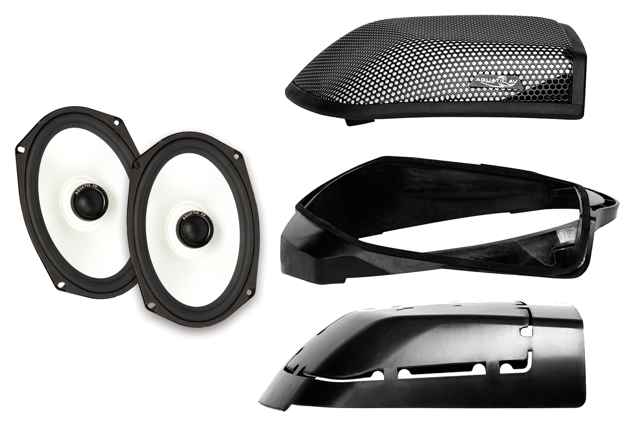 Aquatic Waterproof Saddlebag Kit - 14+ Touring Speakers Aquatic Av Default Title