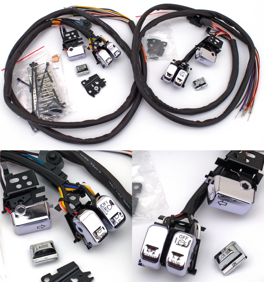 Gzp Chr Led Switchkit W/Radio Acc Fl07up Handlebar Controls Zodiac Default Title