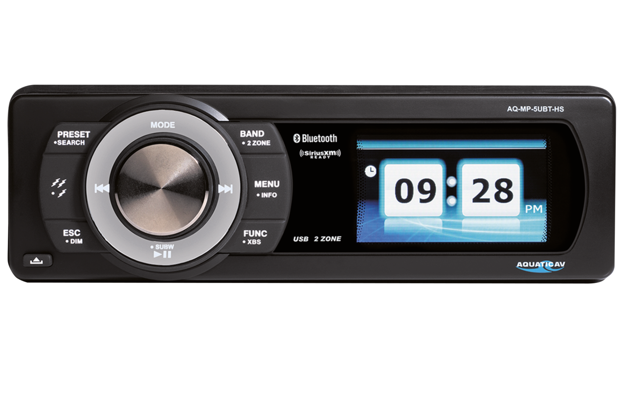 Aquatic Bluetooth Radio Gen2 - 98-13 Touring Head Unit Aquatic Av Default Title