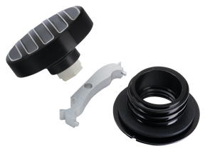Gzp Black Cut Ribbed Screw In Cap 82 E18 Gas Cap Zodiac