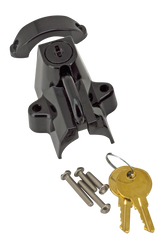Gzp Gloss Black Helmet Lock And Key Kit Luggage Straps & Tie Downs Zodiac Default Title