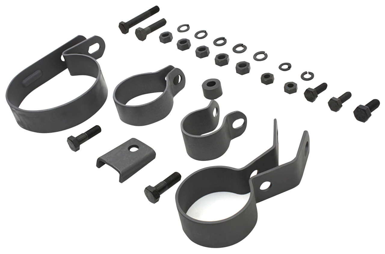Exhaust Clamp Kit Parkerized Bt41 57 Exhaust Clamp V-Twin Manufacturing