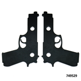 Beretta 2" Tankrisers Black Gas Tank Lift Kit Fortress Motorcycle Default Title