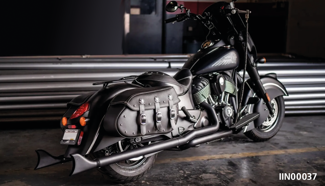 Freedom True Dual W/Sharktail Blk Chief 2-2 Full Exhaust System Freedom Performance Exhaust Default Title