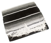 Mexican Blanket Serape Black & White Indispensables Texas Leather Default Title