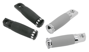 Gzp Chrome Turbo Footpegs Black Rubbe Foot Peg Zodiac