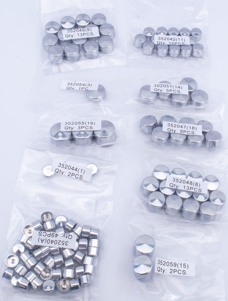 Gzp Chrome Bolt Cover Kit Flh/T09 16 111 Hardware & Fastener Zodiac Default Title