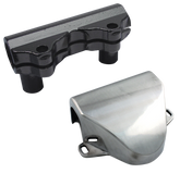 Polished Handlebar Clamp Cover Fl60 79 Handlebar Clamp V Twin Mfg Default Title