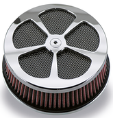 Gzp Chrome Hp Classic 5 Spade Airclea Air Cleaner & Component Zodiac Default Title