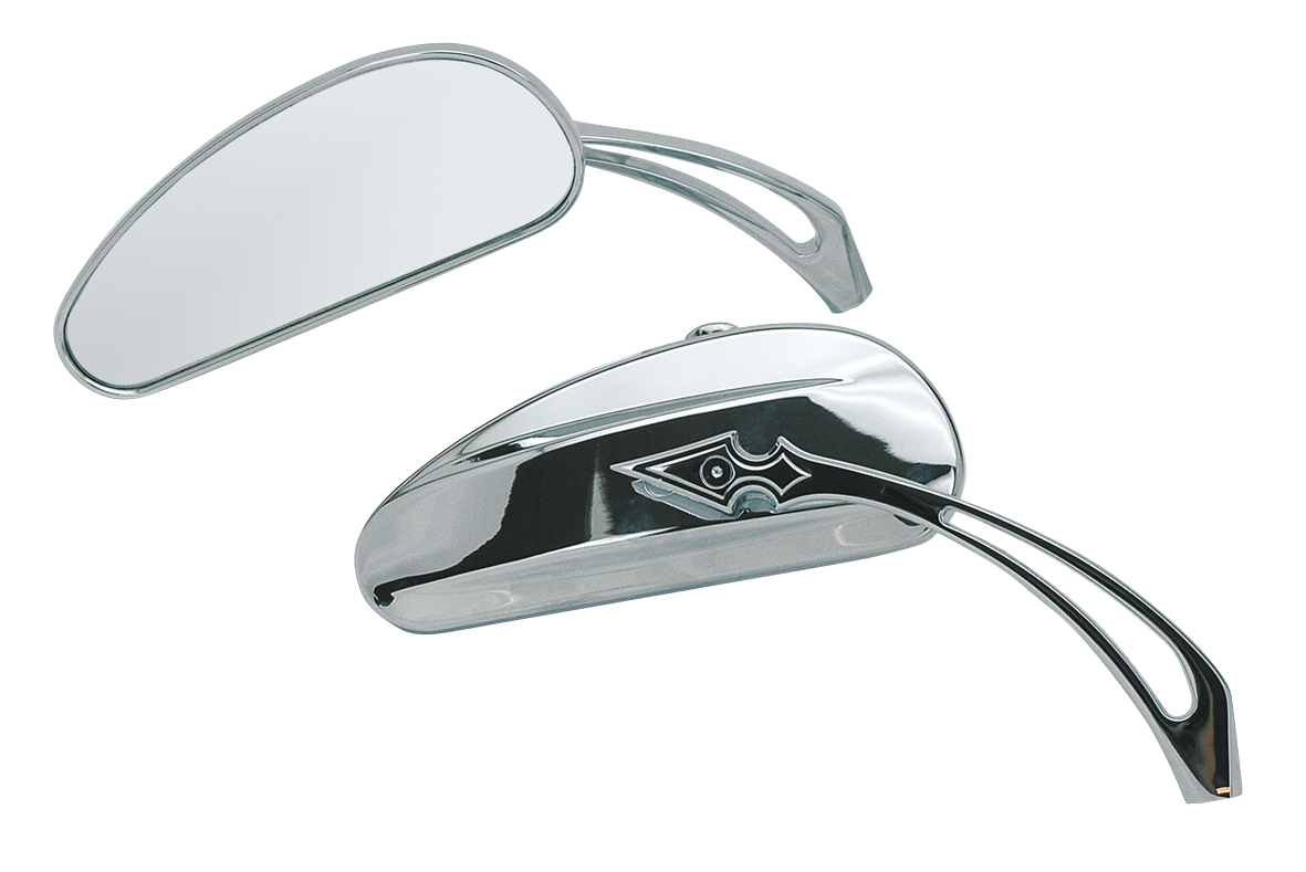 Gzp Chrome Custom Slimline Mirror Lef Mirror & Component Zodiac