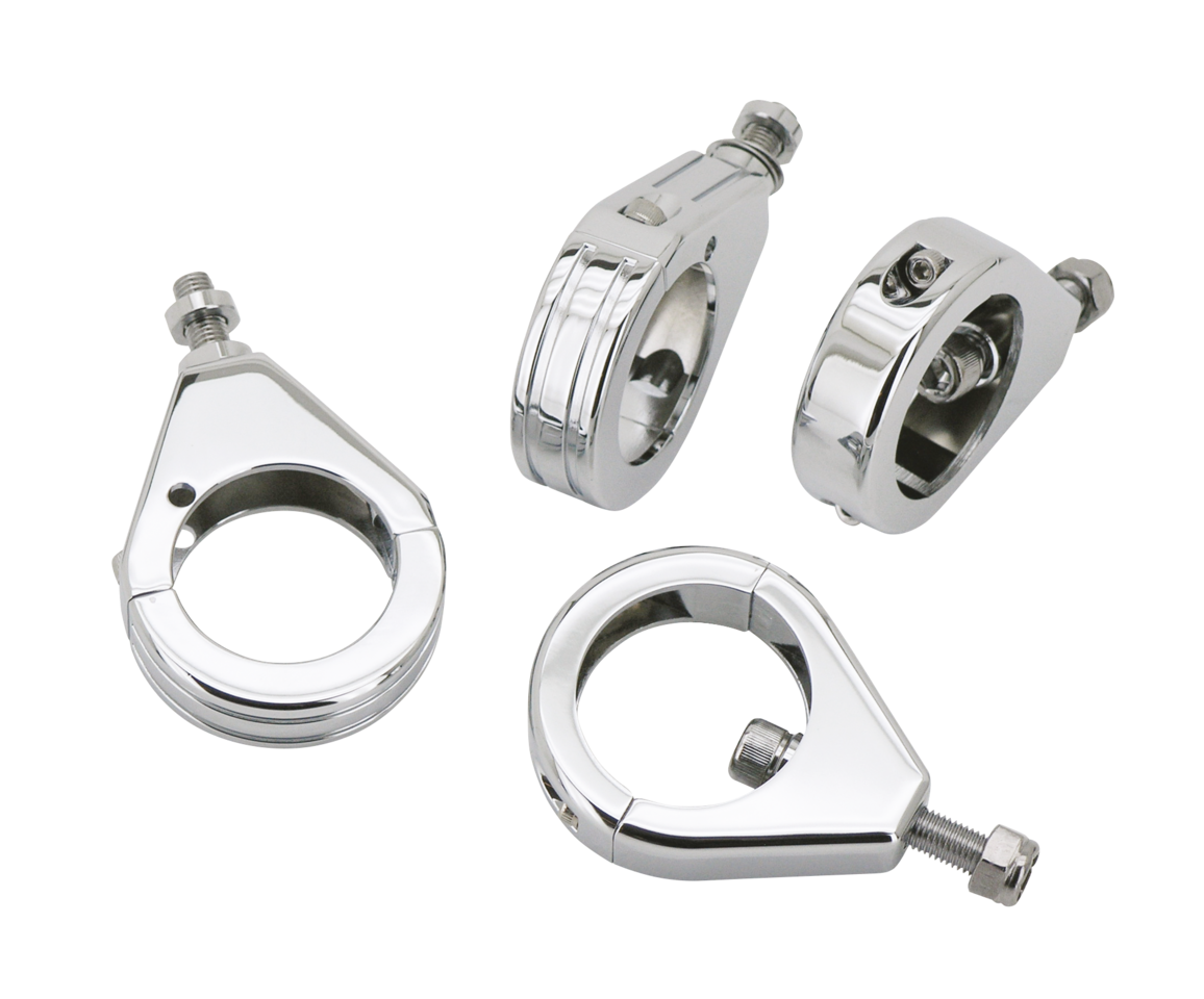 Gzp Chrome Alu 39mm Clamp Kit Ball Mille Turn Signal Mount Zodiac Default Title
