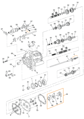 Gzp Oil Seal Main Shaft 5 Speed Bt80 84 Transmission Parts 5 Speed Big Twin Zodiac