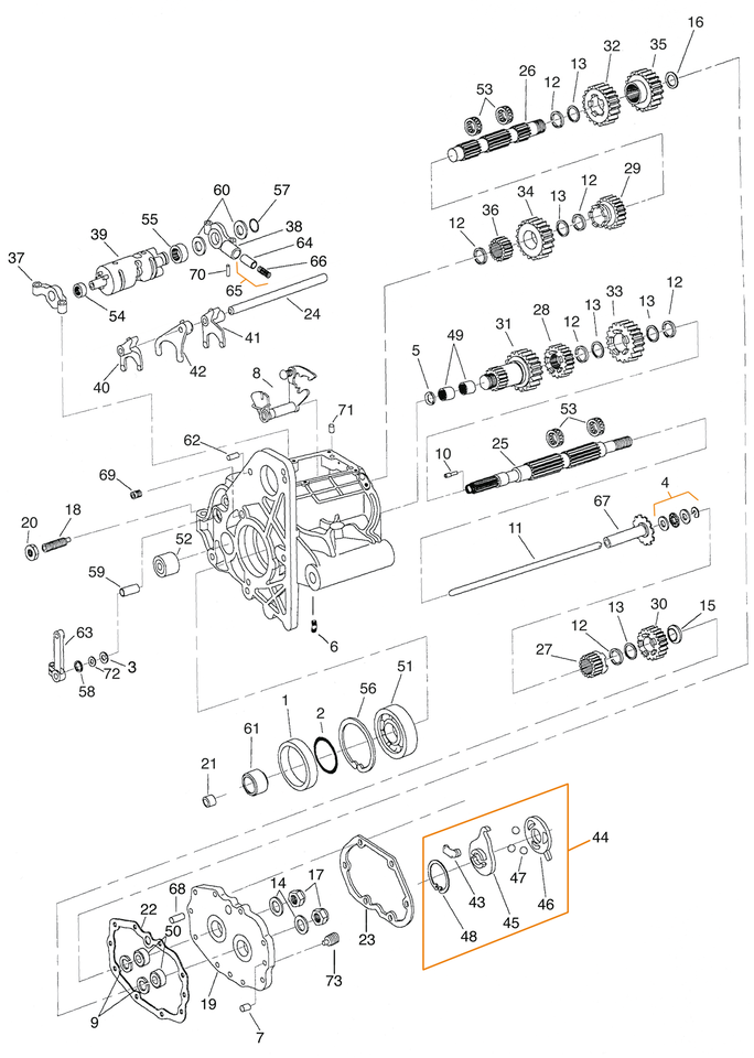 Gzp Oil Seal Main Shaft 5 Speed Bt80 84 Transmission Parts 5 Speed Big Twin Zodiac